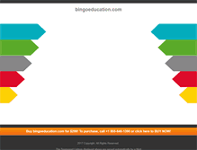 Tablet Screenshot of bingoeducation.com